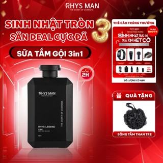 Sữa tắm gội nam hương nước hoa 3 in 1 RHYS MAN Rhys Legend 350ml