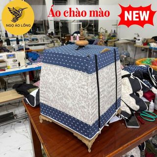 Áo lồng chim chào mào 3 khoang Ngọ áo lồng vải thô mềm hoa nơ mã 05 chống nóng, cản gió