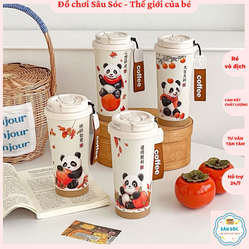 Ly Giữ Nhiệt thiết kế hoạt hình siu xinh - Dung tích 550ml - Quà tặng sinh nhật, người thương, bạn b