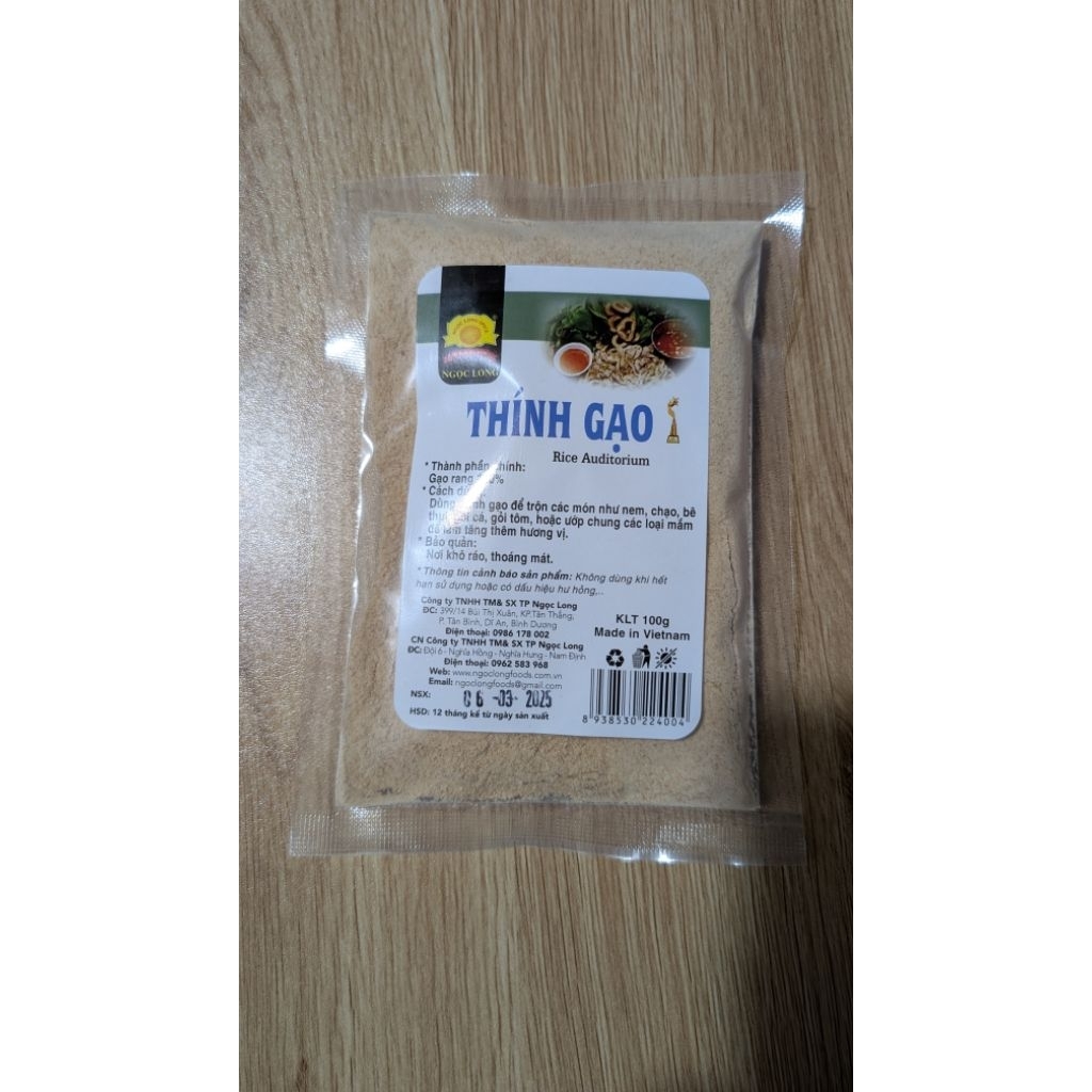 Bột thính gạo Ngọc Long 100 gam