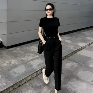 Quần Baggy vải GOLD NHẬT, dành cho Nữ, ống 16-17cm