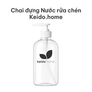 [Quà Tặng] Chai Rỗng Đựng Nước Rửa Chén Keido.home Có Vòi, Chai Refill Nước Rửa Chén Tiện Dụng, Chai PET Vòi Nhấn 500ml