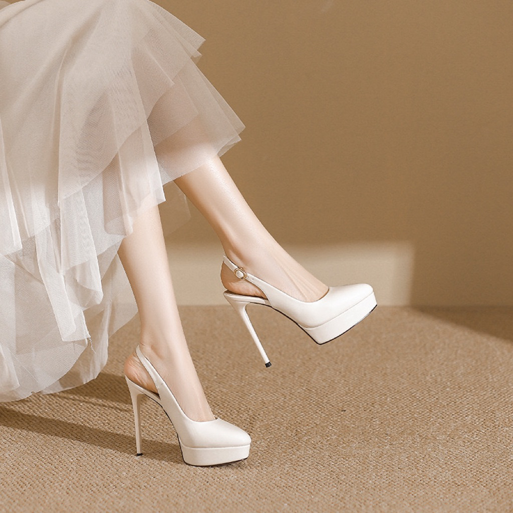 Giầy cao gót Quảng châu cao cấp đế đúp, chiều cao 10cm và 12cm (HT136-7)