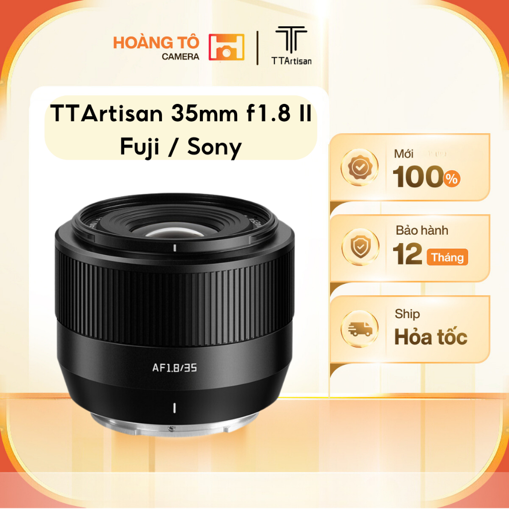 Ống kính TTArtisan 35mm F1.8 mark II cho Fujifilm / Sony Crop / Nikon Z | Mới 100%