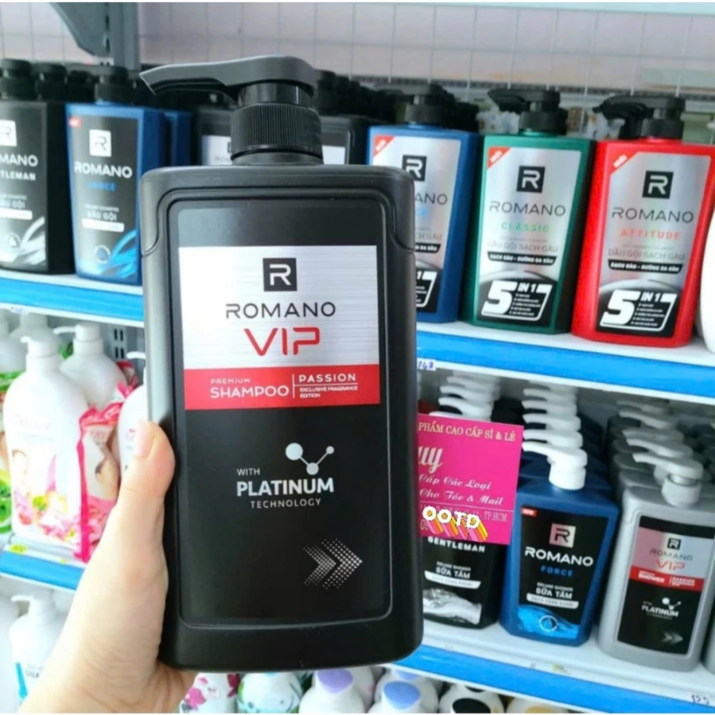 Dầu gội cao cấp Romano Vip 650g.