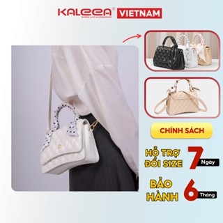  Kaleea X59 - Túi xách nữ thiết kế ô chám size 22cm  tặng kèm khăn quấn túi  