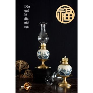 Đèn dầu men rạn cổ gốm sứ Bát Tràng cao cấp (chiếc)