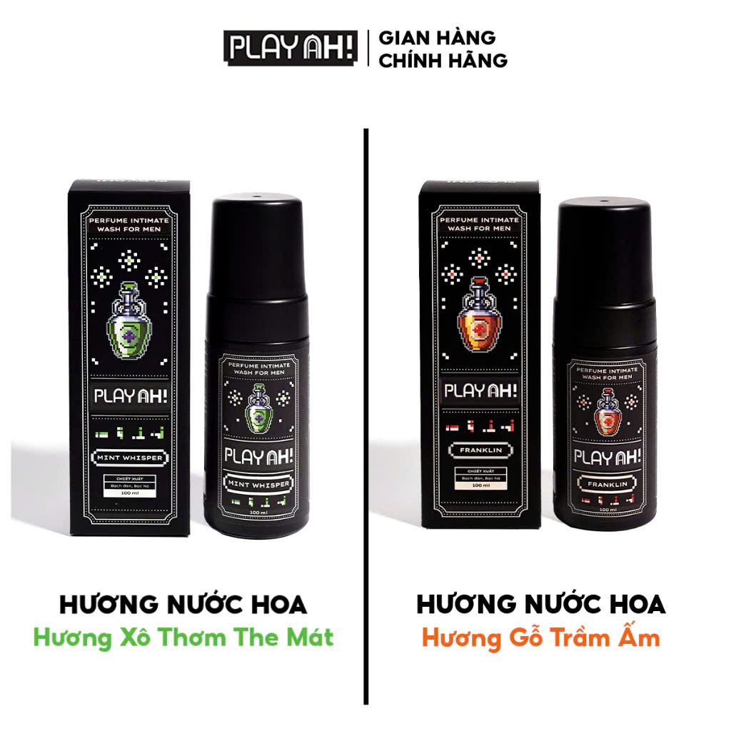 BỌT DUNG DỊCH VỆ SINH PLAYAH HƯƠNG NƯỚC HOA Franklin/Mint Whisper 100ml
