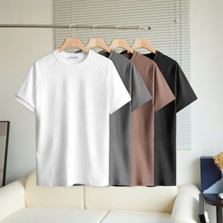 [XẢ KHO] Áo thun gân tăm body cộc tay OMAN, áo sọc gân chất thun lạnh mềm mại, co giãn thấm hút