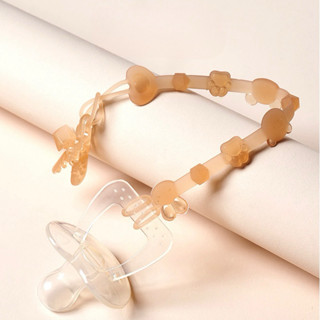 Dây Đeo Ti Giả, Gặm Nướu Cho Bé Bằng Silicon Hình Thú, Dây Đeo Chống Rơi An Toàn