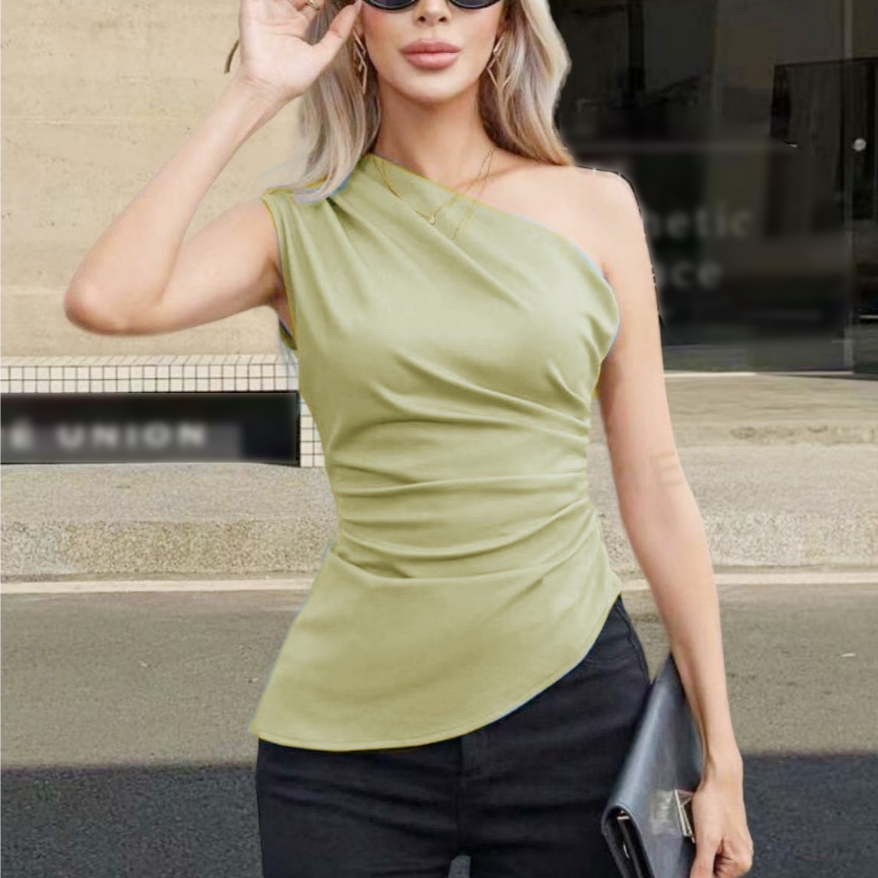 đep full tag made Morocco Áo Kiểu Hở Vai Zara made in Morocco Mùa Hè - nữ
