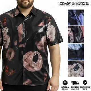(Sale) Áo sơ mi nam hoạ tiết tranh sơn dầu Bigsize < 120kg