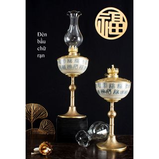 Đèn dầu men rạn cổ gốm sứ Bát Tràng cao cấp (chiếc)