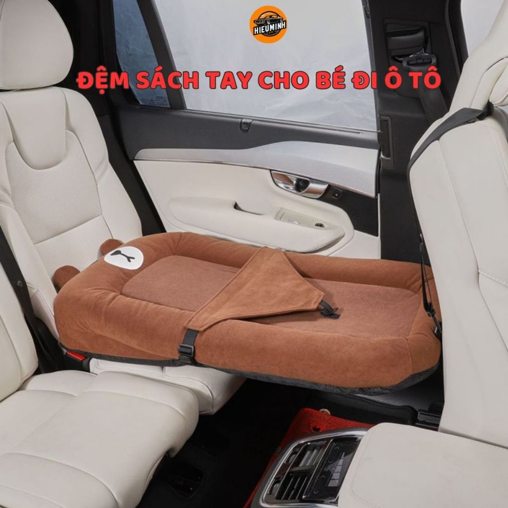 Đệm giường sách tay gấu nâu cho Bé HieuMinhCar