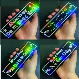 bảng tên 7 màu phản quang
