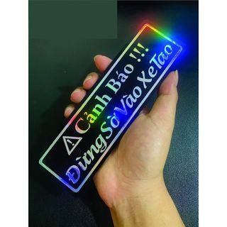 bảng tên 7 màu phản quang