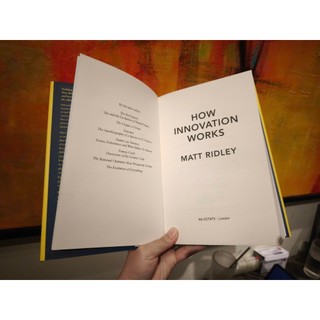 Sách - How Innovation Works: Serendipity, Energy and the Saving of Time by Matt Ridley