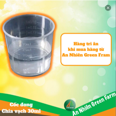 Cốc đông 30ml lường  nước