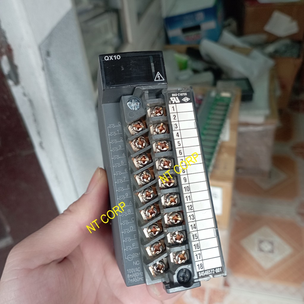 Module QX10, QY10 Mitsubishi mở rộng ngõ vào, ngõ ra kỹ thuật số cho PLC dòng Q, hàng đã qua sử dụng