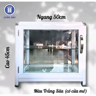  { Có cửa mở} Tủ nhôm kính bán hàng ăn 45 x 30 x 50cm 