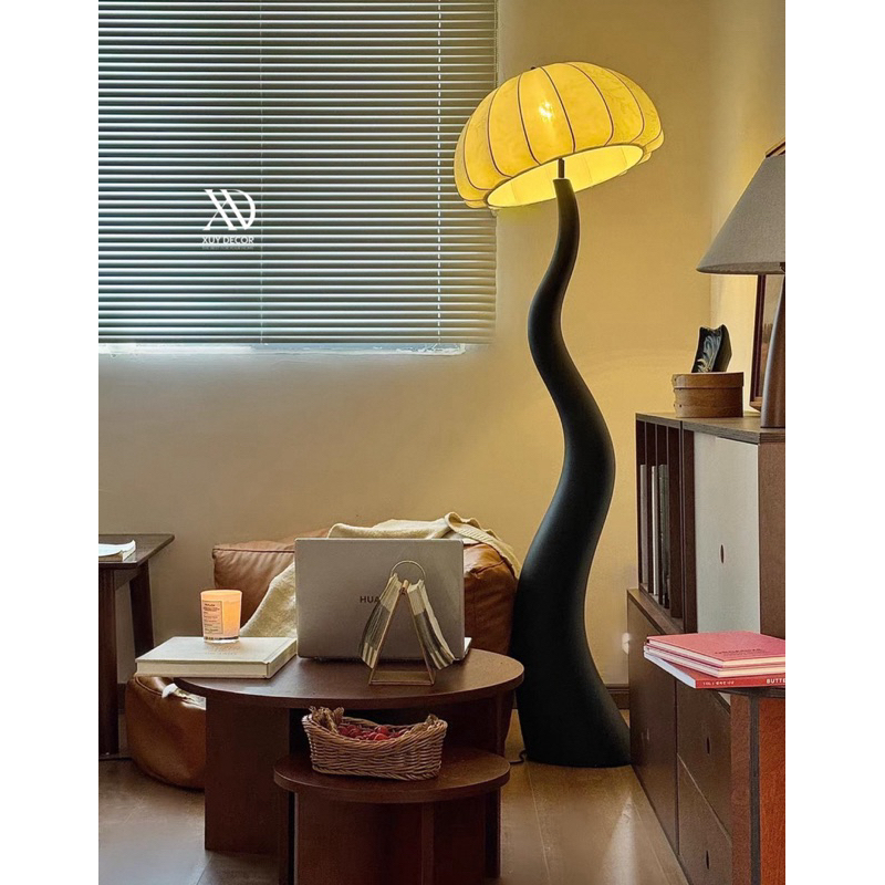 Đèn sàn cong hình nấm nhập khẩu cao cấp / Mushroom Floor Lamp