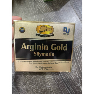  combo 2 hop Bổ gan ARGININ GOLD SILYMARIN hộp 60 viên - lợi mật - tăng cường chức năng gan - giải độc cơ thể 