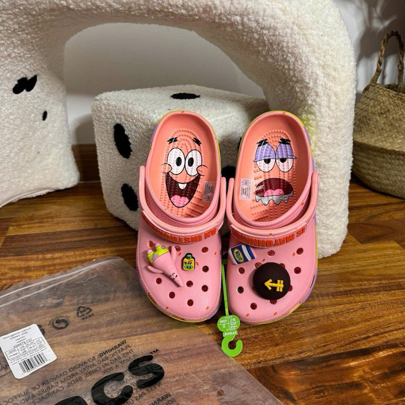 JDK Store_Dép Sục Unisex Hoạ Tiết Bọt Biển Spong.ebob P.atr.ick