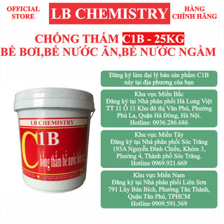 [Vietnam] Chống thấm C1B (25kg). Dùng cho bể bơi, bể nước ăn, bể nước ngầm