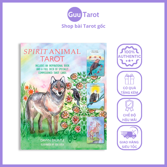 Bộ Bài Spirit Animal Tarot (Animal Wisdom Tarot) (Guu Tarot Shop)