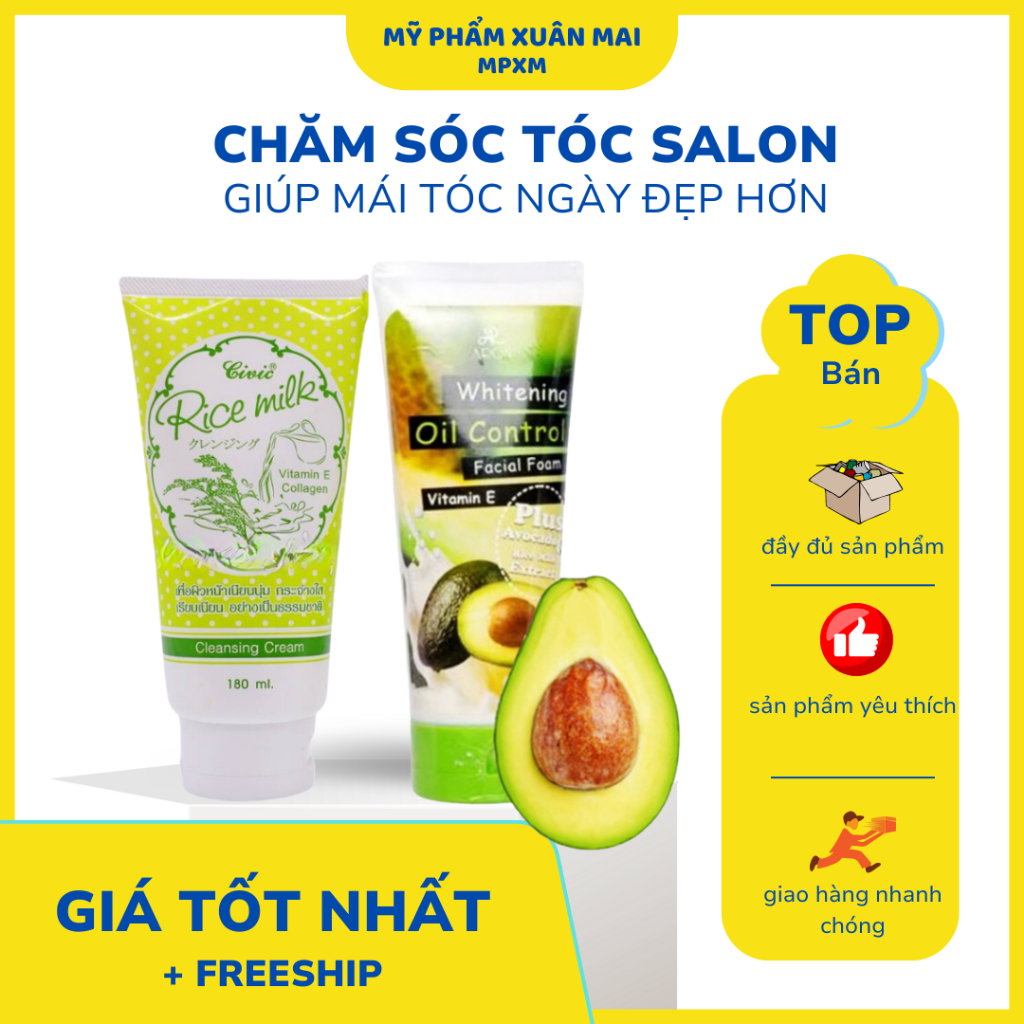 Sữa rửa mặt Bơ thái Gạo rice Oil Control 210ml
