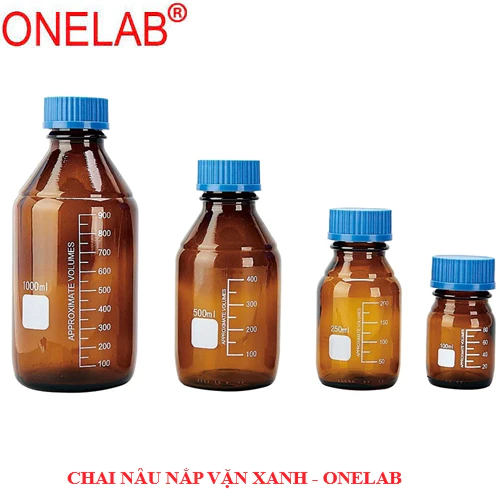 Chai Nâu nắp vặn xanh ONELAB/ genlab 2000 ml - GL45, Hãng sản xuất: Onelab, Hàng mới 100%, Xuất xứ: 