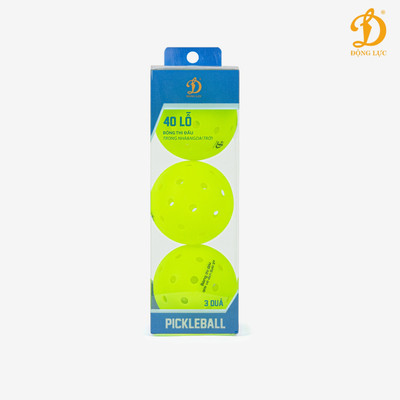 Hộp 3 bóng tiêu chuẩn thi đấu Pickleball Động Lực D25