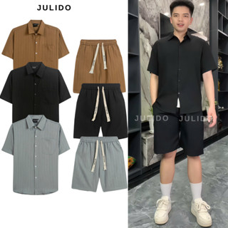 Bộ đũi gân nam cao cấp chất liệu vải đũi gân mềm mại sợi tre thoáng mát