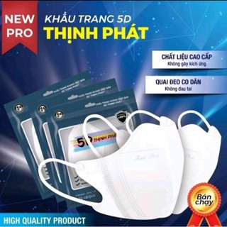 200 chiếc khẩu trang 5D Thịnh Phát 3 lớp kháng khuẩn kháng giọt bắn chống tia UV