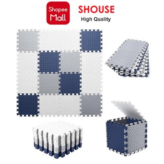 Thảm Xốp Ghép lót sàn 30x30 cm Shouse miếng dày 1cm tấm trải sàn vân gỗ gấp gọn xpe