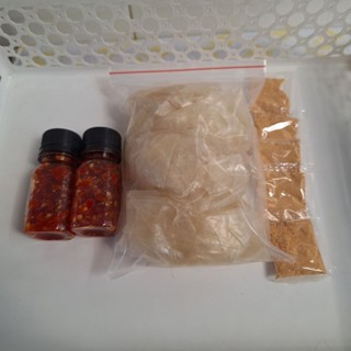 combo 3 món Bánh Tráng rìa trộn chấm - Ớt Rim - Muối Nhuyễn Tôm - tặng kèm tắc thẻ