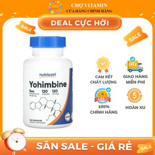 Thực Phẩm Bảo Vệ Sức Khoẻ Nutricost Yohimbine HCl 5mg 120 viên