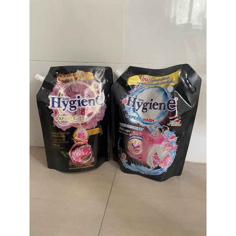 combo 1 tui nước giặt hygiene 1800ml+ 1 tui nước xa hygiene 1100ml