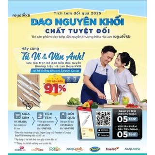 1 Tem COOPMART đổi bộ DAO ROYA ( đi đơn từ 5tem)
