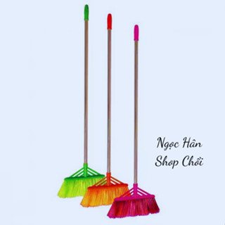 Chổi Nhựa Cán Inox Quét Nước, Chổi Cước Xương Cá Cao Cấp Siêu Bên, Đẹp, Giá Rẻ - màu ngẫu nghiên