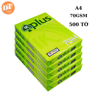 Giấy in, giấy photo IK plus A4 ĐL 80gsm, 70gsm(500 tờ/1 ram ), Giấy bám mực tốt _ Hàng nhập khẩu