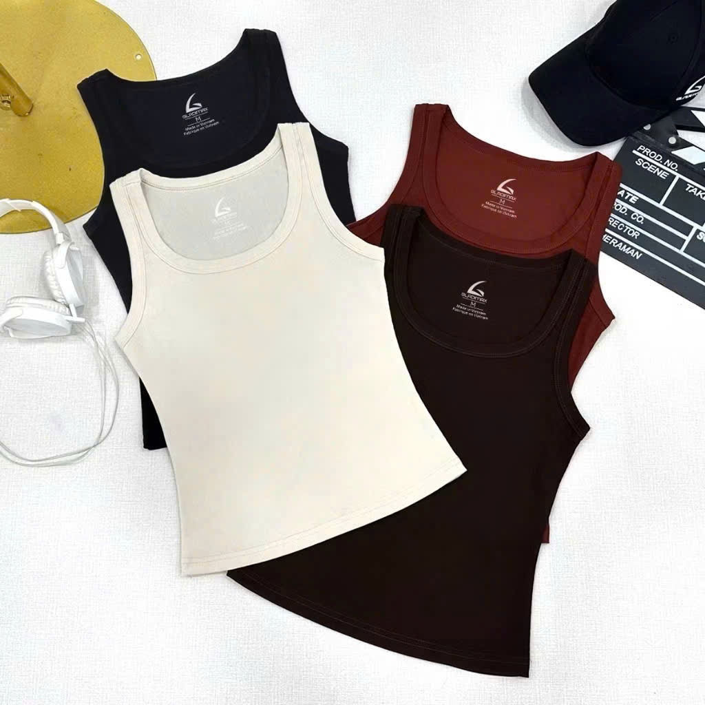 Áo Ba Lỗ Nữ Thun Tăm Phong Cách Hàn Quốc, Chất Vải Co Giãn Thoáng Mát, Thiết Kế Thời Trang Trẻ Trung, Mặc Nhà Hay Đi Chơ | BigBuy360 - bigbuy360.vn