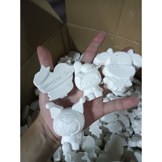 Tượng thạch cao mini chú gấu(ship từ 20k)
