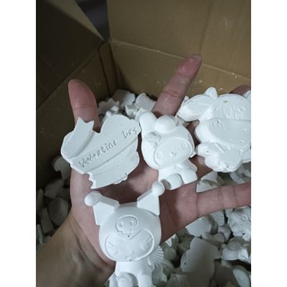 Tượng thạch cao mini chú gấu(ship từ 20k)