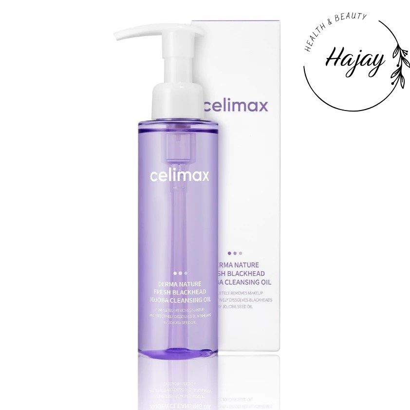 Dầu Tẩy Trang Hỗ Trợ Giảm Mụn Đầu Đen Celimax Derma Nature Fresh Blackhead Jojoba Cleansing Oil