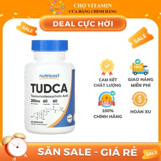 Nutricost Tudca Tauroursodeoxycholic Acid - Hỗ Trợ Giải Độc Gan, Cải Thiện Chức Năng Gan, Túi Mật