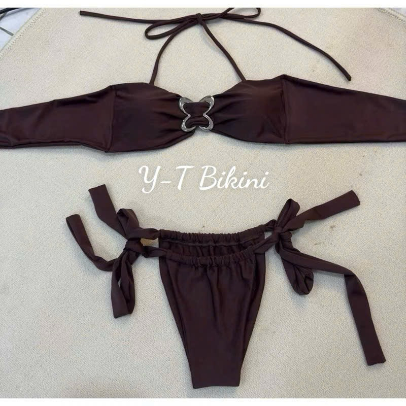 Bikini 2 mảnh màu nâu kèm hình thật ( che tên) | BigBuy360 - bigbuy360.vn