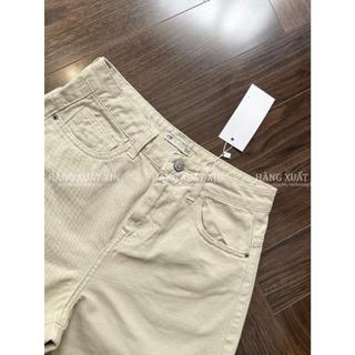 Quần sort jean nữ cạp cao P&B