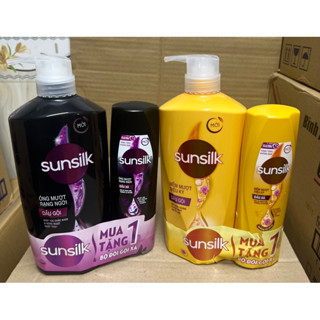 Dầu Gội Sunsilk Dưỡng Tóc Óng Ả Mềm Mượt Diệu Kỳ 650g Tặng xả 140g