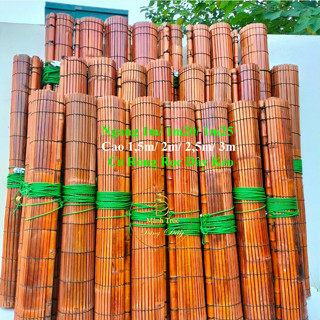  Mành Sáo Trúc Rộng 1m  1m20  1m25 Cao 2m  3m Rèm Cửa Sổ Mành Che Nắng Ngoài Trời Có Ròng Rọc Dây Kéo 